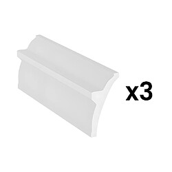 Vente-Unique Lot de 3 corniches plafond en polystyrène L290 x l5.1 x H10 cm blanc - RANETIA