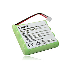 Vhbw Batterie NI-MH 700mAh 4.8V pour Hartig & Helling H & H Janosch MBF5050 Tomy Walkabout Premier Advance, remplace MT700D04C051