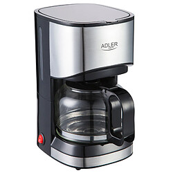 Machine à Café Automatique, 0,7 Litres, 6 Tasses Verrouillage Anti-goutte, 550, Noir/Argent, Adler, AD4407 pas cher