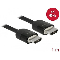 DELOCK Câble HDMI Premium 4K 60 Hz 1 m