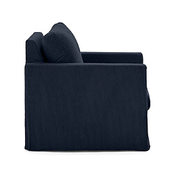 Lisa Design Serena - fauteuil déhoussable en velours côtelé