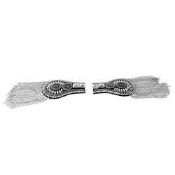 Avis 1 paire tassel epaulette épaule plateau marque badge broche badges argent