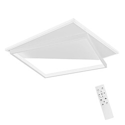 NETTLIFE Plafonnier LED 48cm 53W lampe de chambre lampes modernes salon blanc design pour couloir