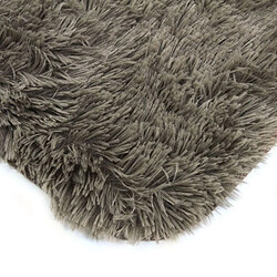 Avis Thedecofactory NEO YOGA - Tapis lavable à base fine et souple extra doux taupe 160x230