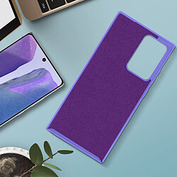 Avizar Coque Galaxy Note 20 Semi-rigide Soft Touch Compatible QI violet pas cher