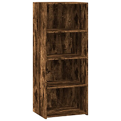 vidaXL Buffet haut chêne fumé 50x41x124 cm bois d'ingénierie