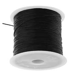 Avis 1 rouleau de fil élastique cordon élastique 50 mètres pour bijoux DIY Black