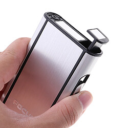 Avis Etui de transport pour cigarette avec poche pour Hold 10, taille standard, argent