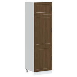 vidaXL Armoire de cuisine Porto chêne marron bois d'ingénierie