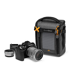 Abc Lowepro Gearup Creator Box Medium II, Sac pour Appareil Photo sans Miroir et Reflex Numérique, Sacoche avec Accès Quickdoor, Tissu Recyclé, Divisions Intérieures Rembourrées Orange, Gris