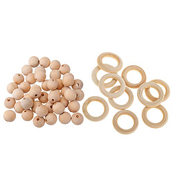 Anneaux de perles en bois massif Craft Supply