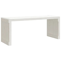 Acheter vidaXL Banc de jardin extensible blanc 212,5x40,5x45cm bois massif pin