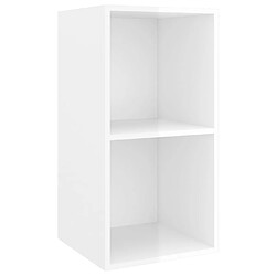 Avis vidaXL Ensemble de meubles TV 4 pcs Blanc brillant Bois d'ingénierie