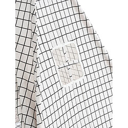 Acheter Decoshop26 Tente tipi pour enfants avec toile damier gris poteaux en bois APE10003