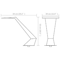 vidaXL Fontaine d'étang Acier inoxydable 64 x 30 x 52 cm Argenté pas cher