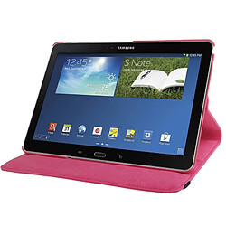 Wewoo Housse Étui Magenta pour Samsung Galaxy Note 10.1 édition 2014 / P600, 360 degrés Rotatif Litchi Texture en cuir avec support de visualisation 2-angle