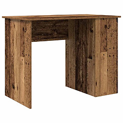 vidaXL Bureau vieux bois 100x55x75 cm bois d'ingénierie