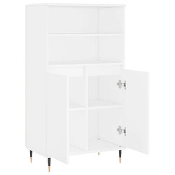 Acheter vidaXL Buffet haut Blanc 60x36x110 cm Bois d'ingénierie