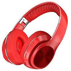 Yonis Casque Audio Bluetooth 5.0 Sans Fil Multifonction Rouge