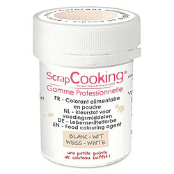 Scrapcooking Colorant alimentaire en poudre 5 g - blanc