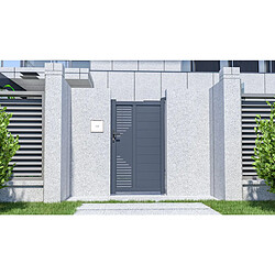 Habitat Et Jardin Portillon en aluminium Jean - 100 x 173 cm - Anthracite