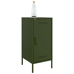 Avis vidaXL Buffet vert olive 36x39x79 cm acier