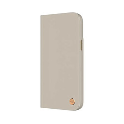 Moshi Étui de Protection pour iPhone 14 Plus Overture Folio Détachable MagSafe Gris