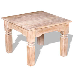 Avis vidaXL Table basse Bois d'acacia 60x60x45 cm