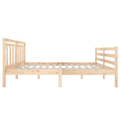 Acheter vidaXL Cadre de lit sans matelas bois massif