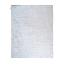 Thedecofactory TENDREMENT - Tapis uni tout doux blanc en polyester 160x220