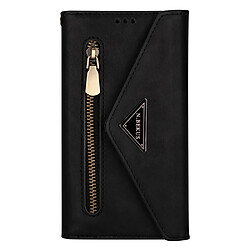 Etui en PU avec support et sangle noir pour votre Samsung Galaxy S22 Plus