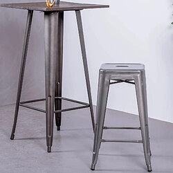 Nest Dream Tabouret empilable en acier métal (68cm) - Bistro