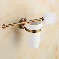 Universal Accessoires de toilette Porte-brosse de toilette Suspension murale Finition antique classique Brosse de nettoyage de toilette européenne | Brosse de toilette | Porte-brosse de toilette Montage mural de brosse de toilette