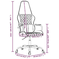 vidaXL Chaise de jeu Noir et doré Similicuir pas cher