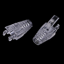 Acheter 100-pack cat5e cat6 rj45 ethernet réseau câble anti-traction bottes blanc