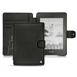 Housse cuir Amazon Kindle Paperwhite (2018) - Rabat portefeuille - Negre poudro ( Pantone #111212 ) - NOREVE