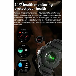 Avis Gt100 Smart Watch 1.43-Inch Hd Screen Sports Fitness Bracelet Avec Tws Wireless Bluetooth Headset Dark Grey