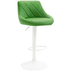 Non Tabouret de bar Lazio simili cuir blanc