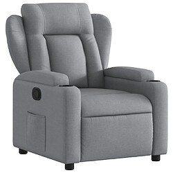 Maison Chic Fauteuil inclinable,Fauteuil luxe de relaxation Gris clair Tissu -MN18862