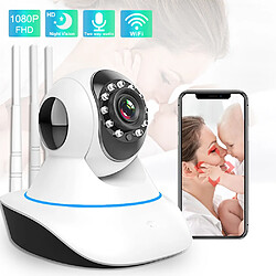 Universal Moniteur bébé 1080p WiFi vision nocturne pleurer anneau vidéo caméra bébé deux façons audio bébé téléphone cellulaire sommeil nounou caméra de suivi automatique