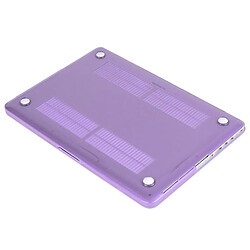 Wewoo Housse Étui Violet pour Macbook Pro Retina 15,4 pouces Chapeau-Prince 3 en 1 Crystal Hard Shell de protection avec clavier de et prise de poussière de port pas cher