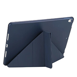 Acheter Etui en PU stand en origami bleu foncé pour votre Apple iPad Air 10.5 (2019)/Pro 10.5 pouces (2017)