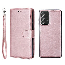 Etui en PU + TPU anti-chute, magnétique détachable 2-en-1 or rose pour votre Samsung Galaxy A52 5G/4G