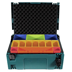 Makita MAKPAC 2 Coffret Système + Insert de couleurs P-83652 + Insert en mousse