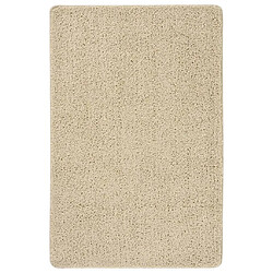 vidaXL Tapis shaggy antidérapant Crème 200x290 cm