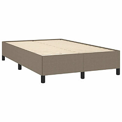 Acheter Maison Chic Lit adulte- Lit + matelas,Sommier à lattes de lit avec matelas taupe 120x190 cm tissu -GKD95388