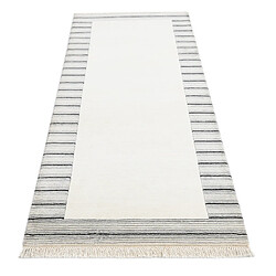 Avis Vidal Tapis de couloir en laine 201x81 beige Darya