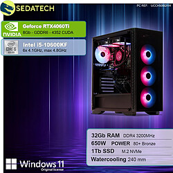 Sedatech PC Gamer • Intel i5-10600KF • RTX4060Ti • 32Go RAM • 1To SSD M.2 • Windows 11