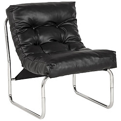 Alterego Fauteuil lounge 'LOFT' noir LOFT