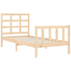 Acheter vidaXL Cadre de lit sans matelas 90x190 cm bois de pin massif